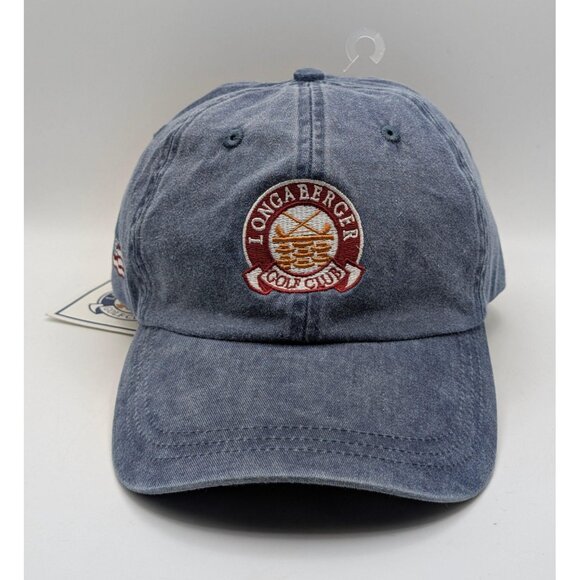 NWT Longaberger Golf Club Baseball Hat Cap Adjustable Denim Strap Back - Picture 2 of 5